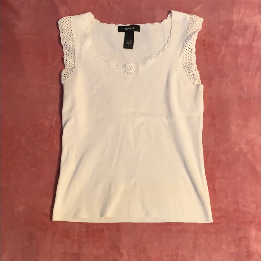 Express Short-Sleeve Sweater Top